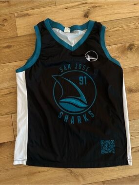 San Jose Sharks Golden State Warriors Mashup Basketball Jersey